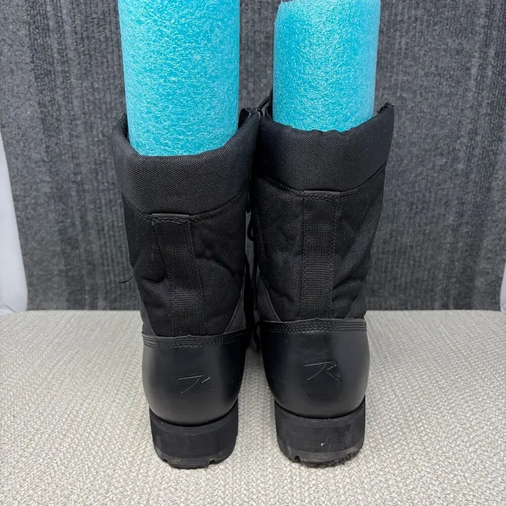 Rothco Black Sierra Sole Boots 8” Combat Tactical Nylon Leather Men’s 13 R